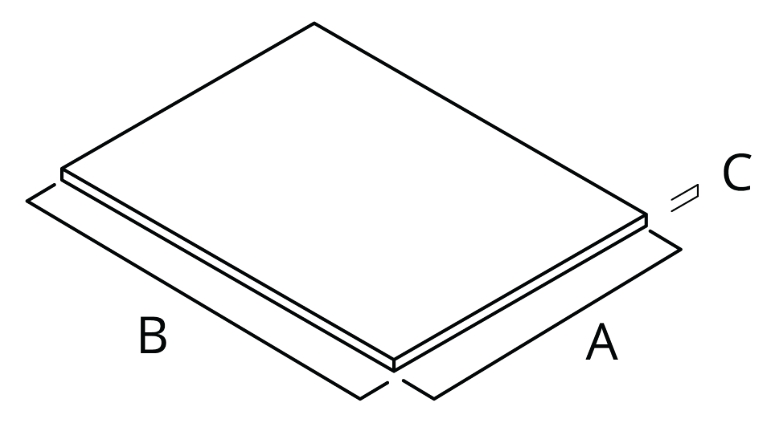 Sheet Dimension Diagram